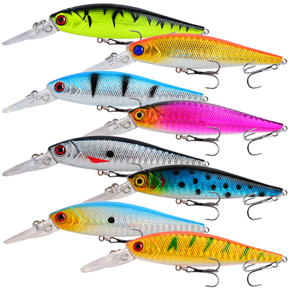 เหยื่อตกปลา 8 ชิ้น ขนาด 10 ซม. - 3D Printing Lure บทวิจารณ์และราคา